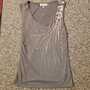 Jennifer lopez sleeveless sequined tank sz small